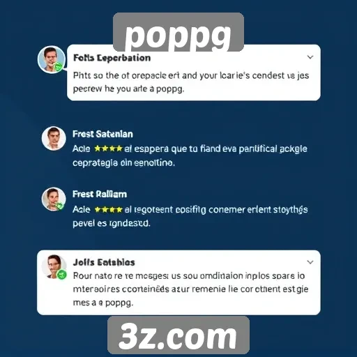 Feedback dos usuários sobre a experiência no poppg